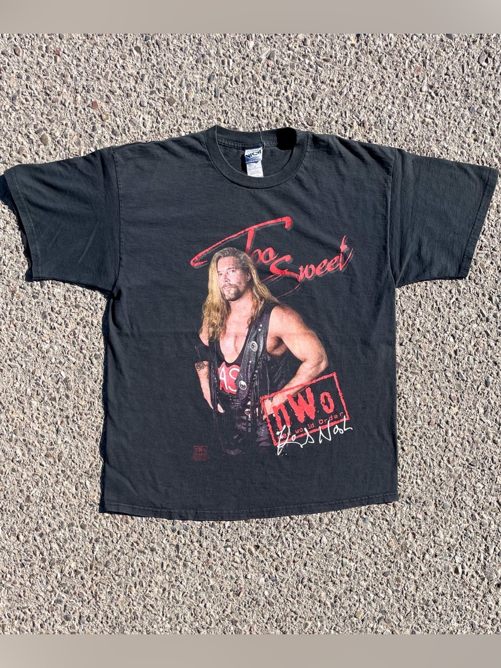 Vintage 90s Kevin Nash Too Sweet WCW Wrestling Shirt XL - Picture 11 of 12